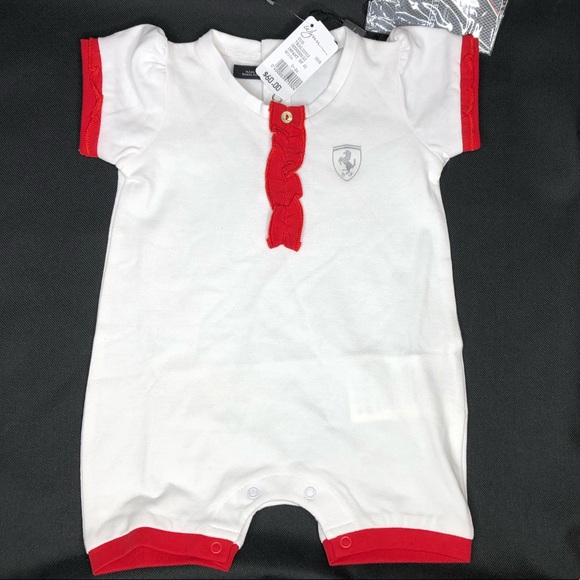Ferrari Other - Ferrari Infant Girl Piquet Bicolor Overall 0-3 mos